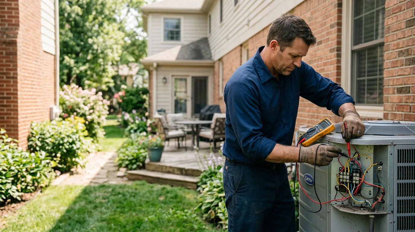 HVAC technician working near Knapp, WI